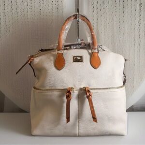 Dooney & Bourke Cream and Tan Backpack